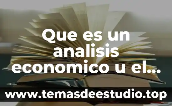 Que es u relato comun 8 Que es un analisis economico u el entorno