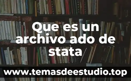 Que es un archivo con nombre z 4 Que es un archivo ado de stata