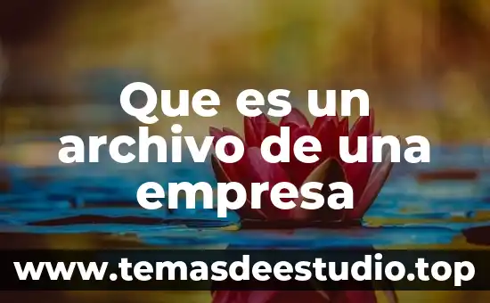 Qué es cambiar el nombre a una carpeta a archivo 5 Que es un archivo de una empresa