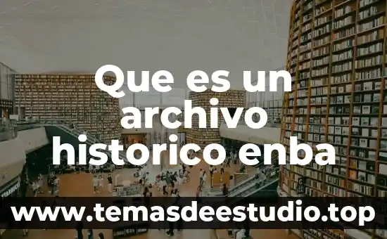 Que es el pensamiento historico de la economia 6 Que es un archivo historico enba