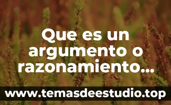Que es la filosofia y ejemplos 5 Que es un argumento o razonamiento en filosofia