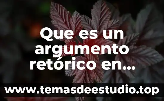 Que es argumento de comparacion y ejemplos 8 Que es un argumento retórico en logica