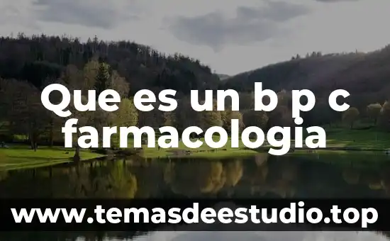 Que es c sv 3 Que es un b p c farmacologia