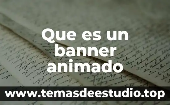 Qué es un diseñador gráfico animado 8 Que es un banner animado