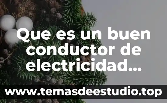 Que es un buen conductor de electricidad ejemplos