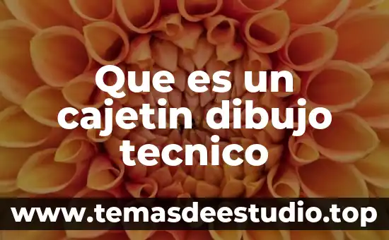 Que es un cajetin dibujo tecnico