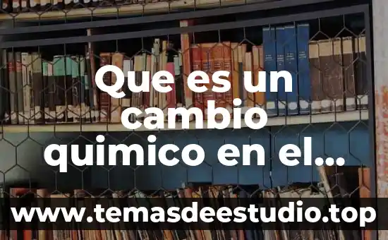 Que es cambio de fasse 8 Que es un cambio quimico en el ambiente