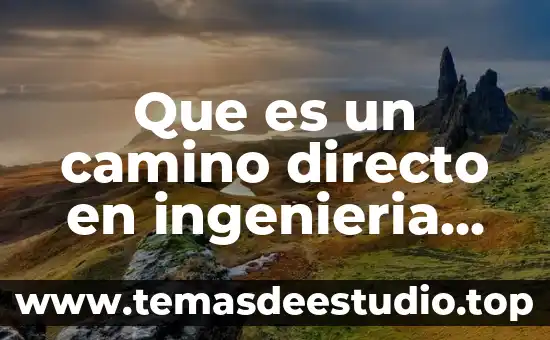 Que es un camino directo en ingenieria de control