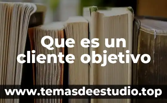 Que es un cliente objetivo
