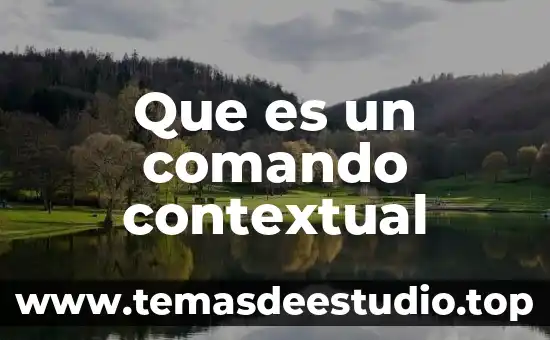 Que es un comando contextual