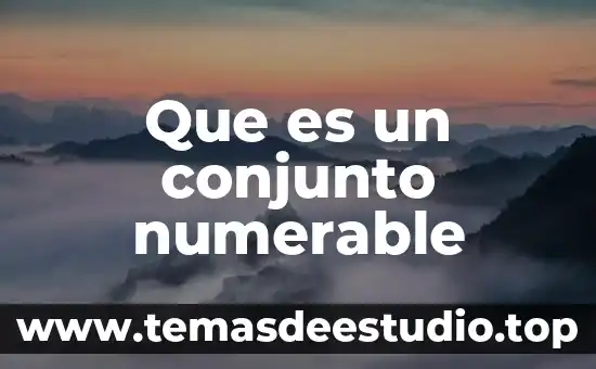 Que es una planta de conjunto en arquitectura 4 Que es un conjunto numerable
