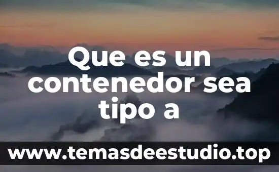 Que es el tipo de conocimiento axiomatico 3 Que es un contenedor sea tipo a