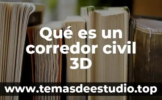 Qué es un corredor civil 3D
