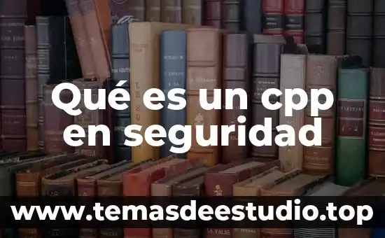 Qué es un cpp en seguridad