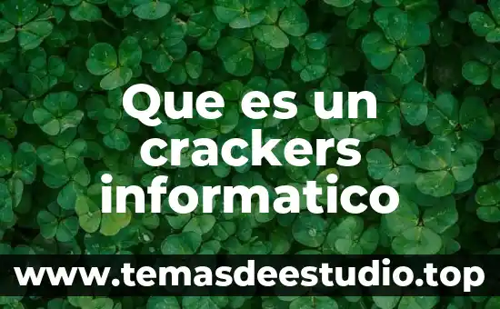 Qué es un tríptico informático 6 Que es un crackers informatico