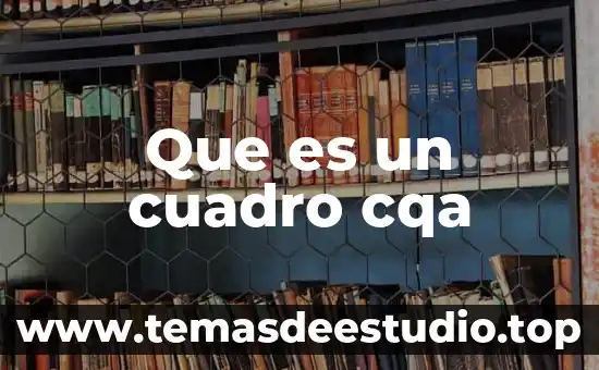Que es un cuadro de nuve 7 Que es un cuadro cqa