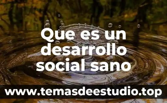 Que es movimiento social relacionado al derecho 5 Que es un desarrollo social sano