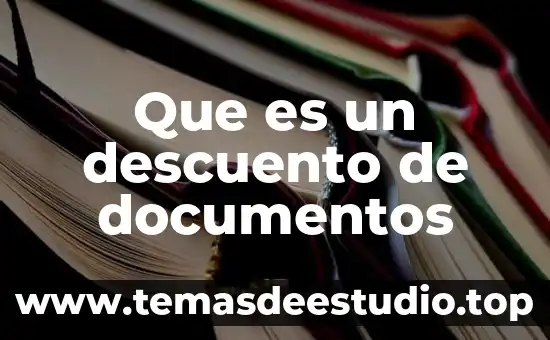 Obesidad que es y concepto 3 Que es un descuento de documentos