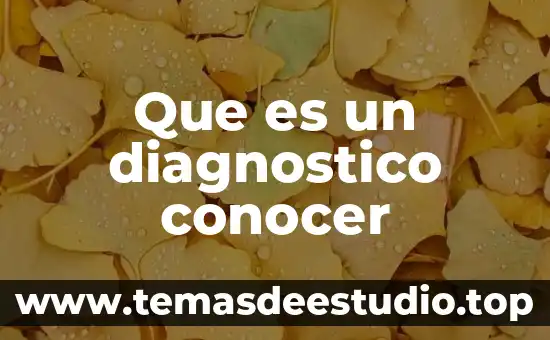 Que es la impresion de una persona 4 Que es un diagnostico conocer