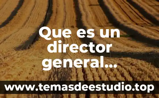 Por que es importante tener habilidades para ser director 5 Que es un director general adjunto