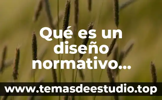 Qué es un diseño normativo institucional
