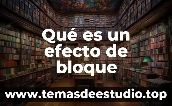 Que es el tercer bloque funcional de luria 5 Qué es un efecto de bloque
