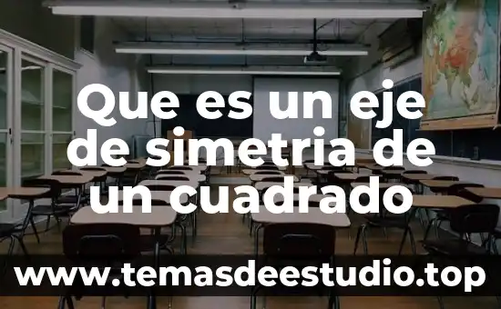 Que es tiepo al cuadrado 3 Que es un eje de simetria de un cuadrado
