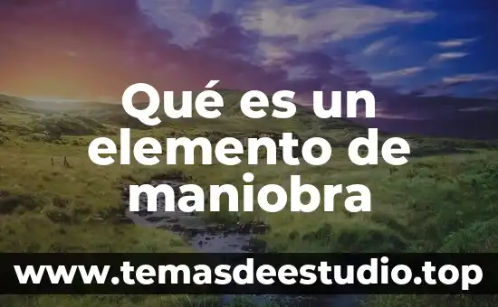 Winnt40 que es 8 Qué es un elemento de maniobra