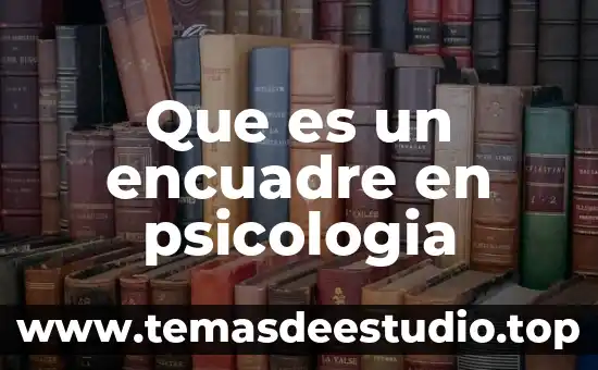 Que es diada en psicologia 6 Que es un encuadre en psicologia