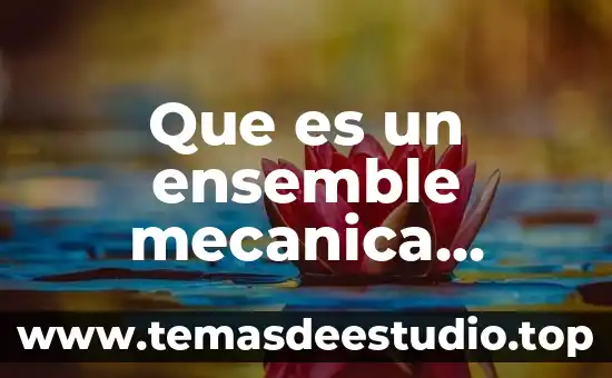 Que es un evento en estadística 3 Que es un ensemble mecanica estadistica