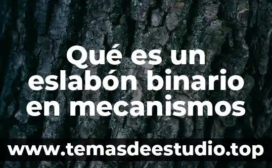 Que es ek modelado 8 Qué es un eslabón binario en mecanismos