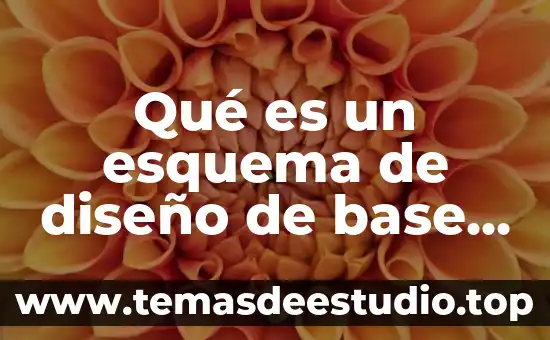 Que es un diploma y sus datos 8 Qué es un esquema de diseño de base de datos