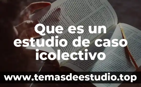 Que es un estudio de caso icolectivo