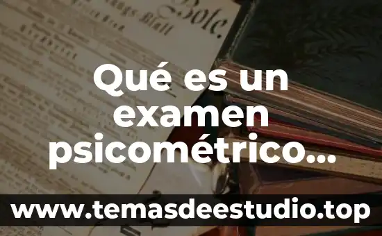 Qué es un examen psicométrico para Uber ejemplos