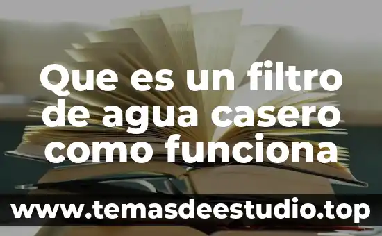 Que es un remedio casero significado 8 Que es un filtro de agua casero como funciona