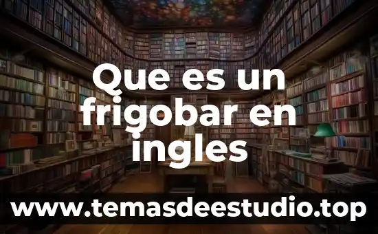 Problemas en el idioma inglés que es 6 Que es un frigobar en ingles