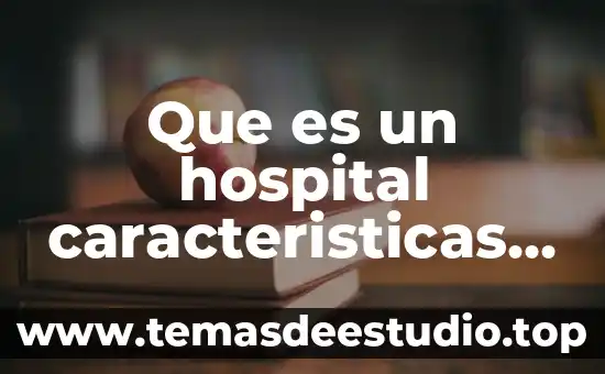 Que es un hospital caracteristicas y funciones