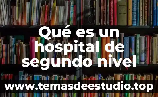 Que es el nivel bajo en danza folklorica 6 Qué es un hospital de segundo nivel
