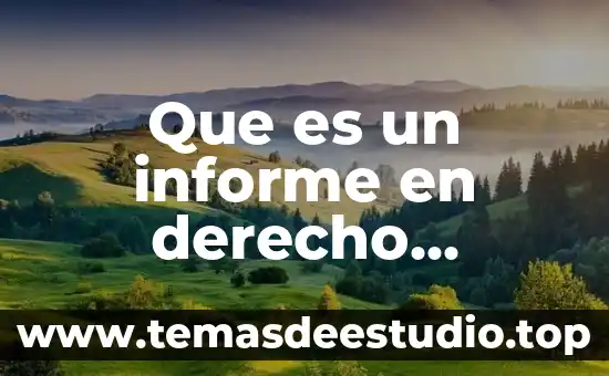 Que es derecho constitucional particular 7 Que es un informe en derecho constitucional
