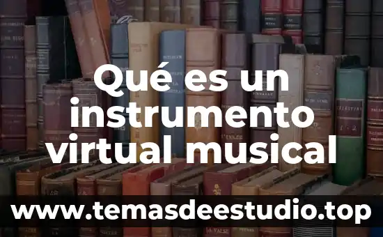 Qué es un instrumento virtual musical