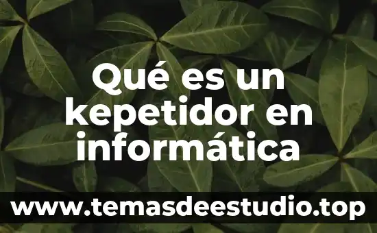 Que es una señal en informatica 7 Qué es un kepetidor en informática