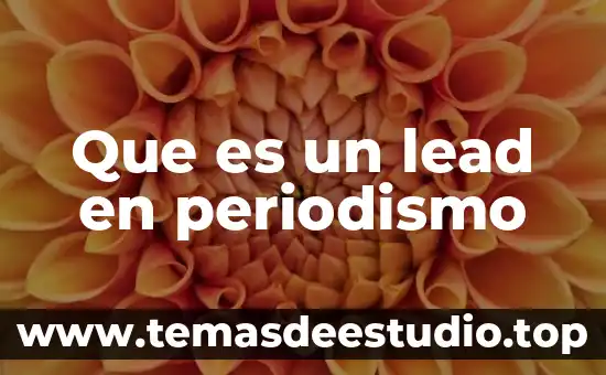 Que es el periodismo de color 8 Que es un lead en periodismo