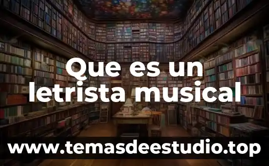 Que es un letrista musical