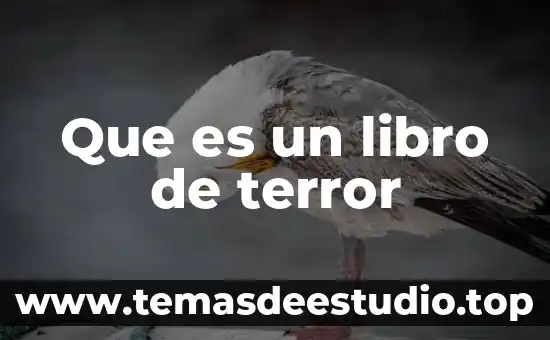 Nombre del libro que es es 3 Que es un libro de terror