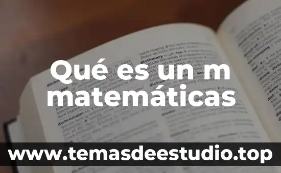 Que es la intencion didactica en una planeacion en matematicas 6 Qué es un m matemáticas