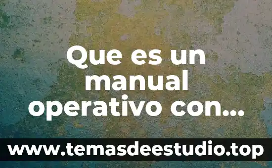 Que es la tradición según autores 8 Que es un manual operativo con autor