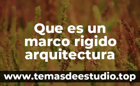 Que es la arquitectura paleolítica probens 7 Que es un marco rigido arquitectura