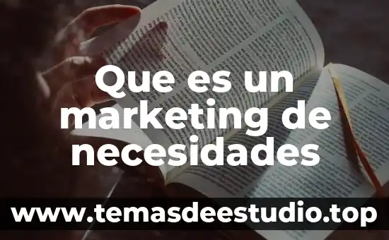 Que es un programa de necesidades arquitectonico 5 Que es un marketing de necesidades