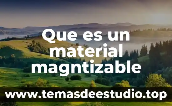 Que es un material magntizable