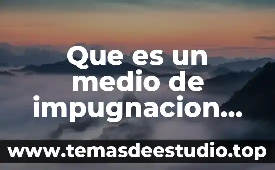 Que es un medio de impugnacion en materia electoral